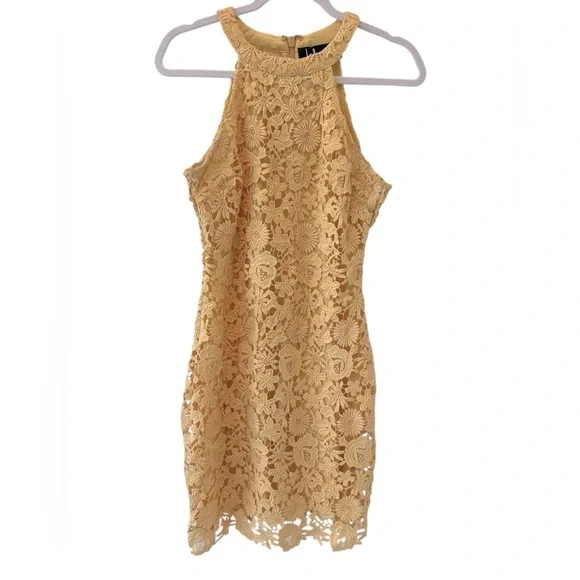 Lulus Love Poem Butter Yellow Crochet Lace Dress - Picture 4 of 10